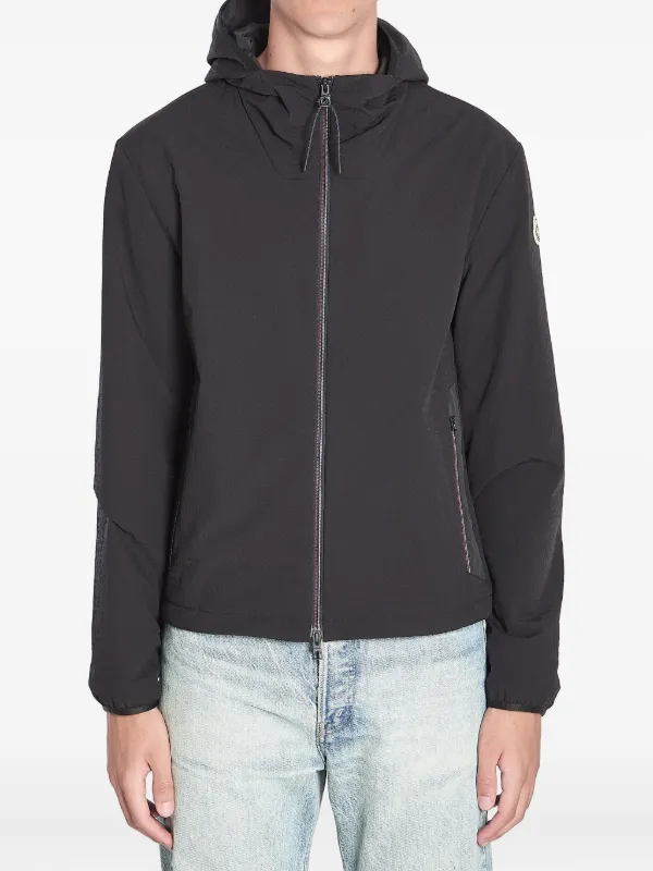 Moncler ジップアップ フーデッドジャケット | ブラック | FARFETCH JP