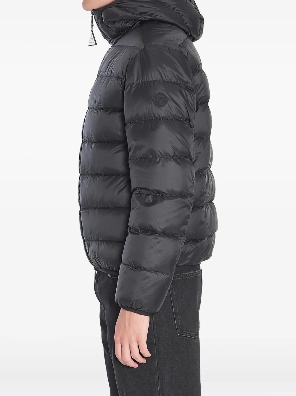 Moncler Donsjack met capuchon Zwart