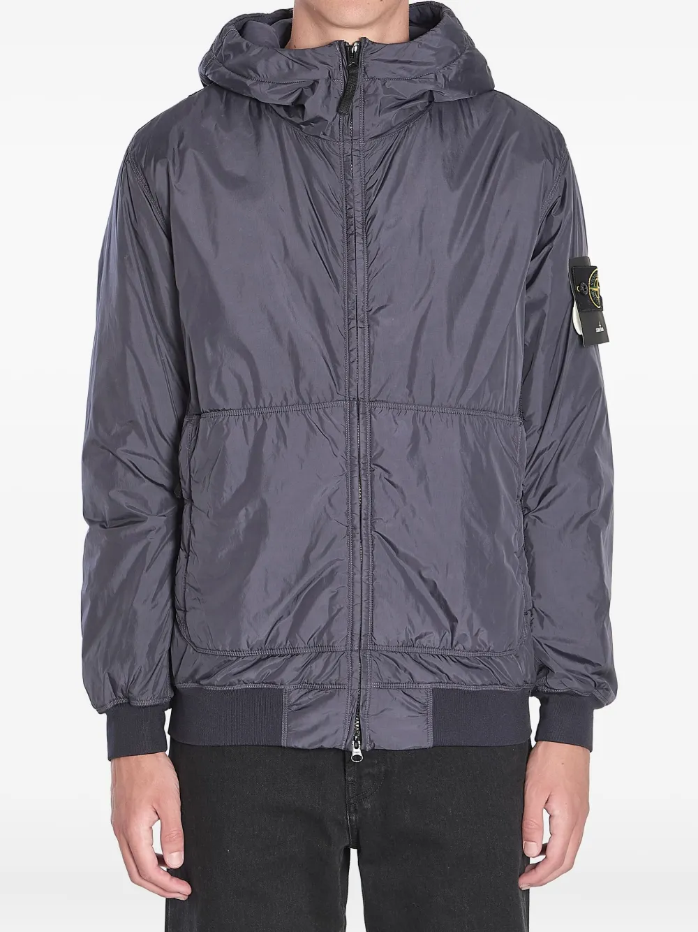 Stone Island Crinkle Reps padded jacket Blauw