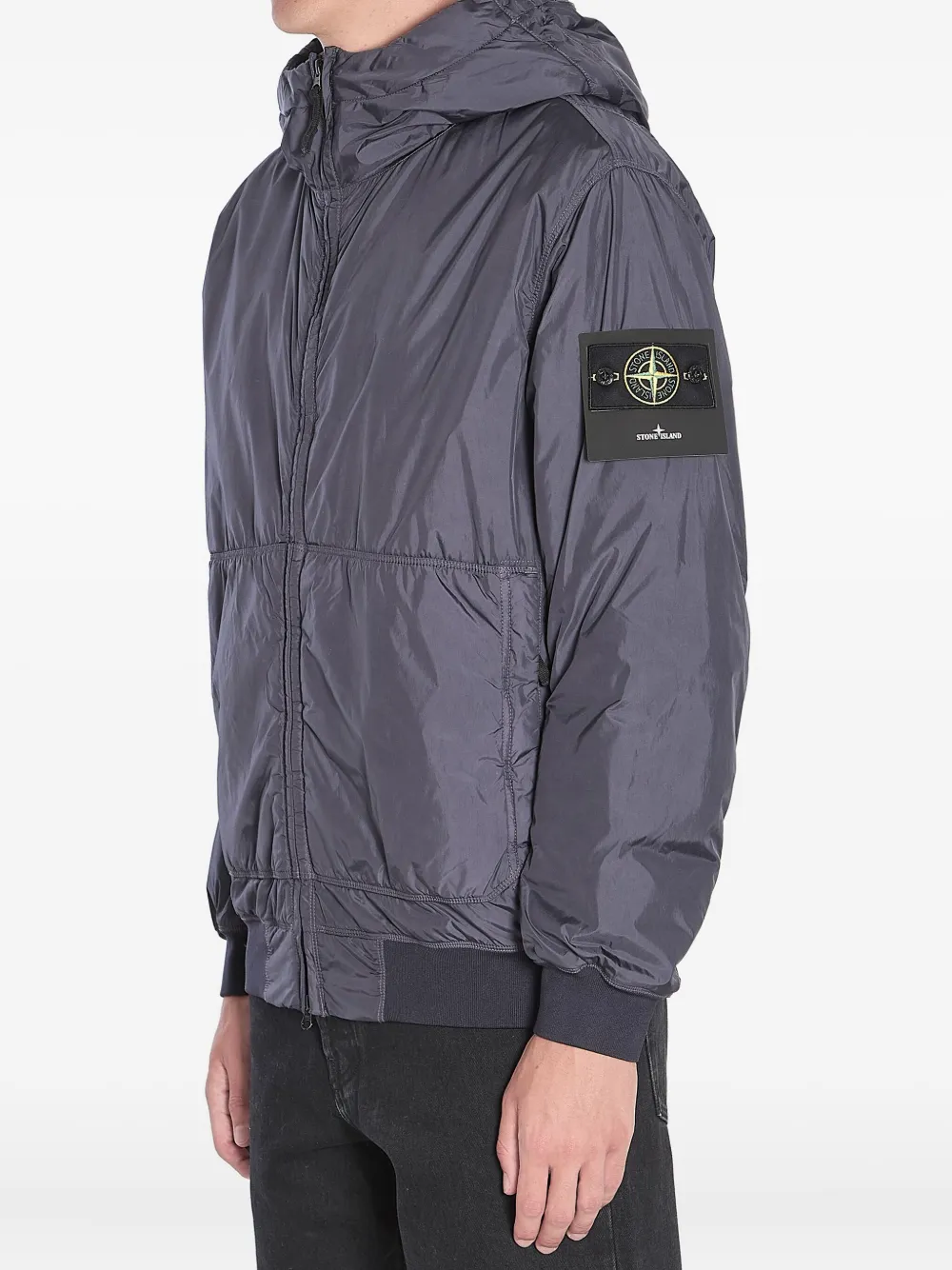 Stone Island Crinkle Reps padded jacket Blauw