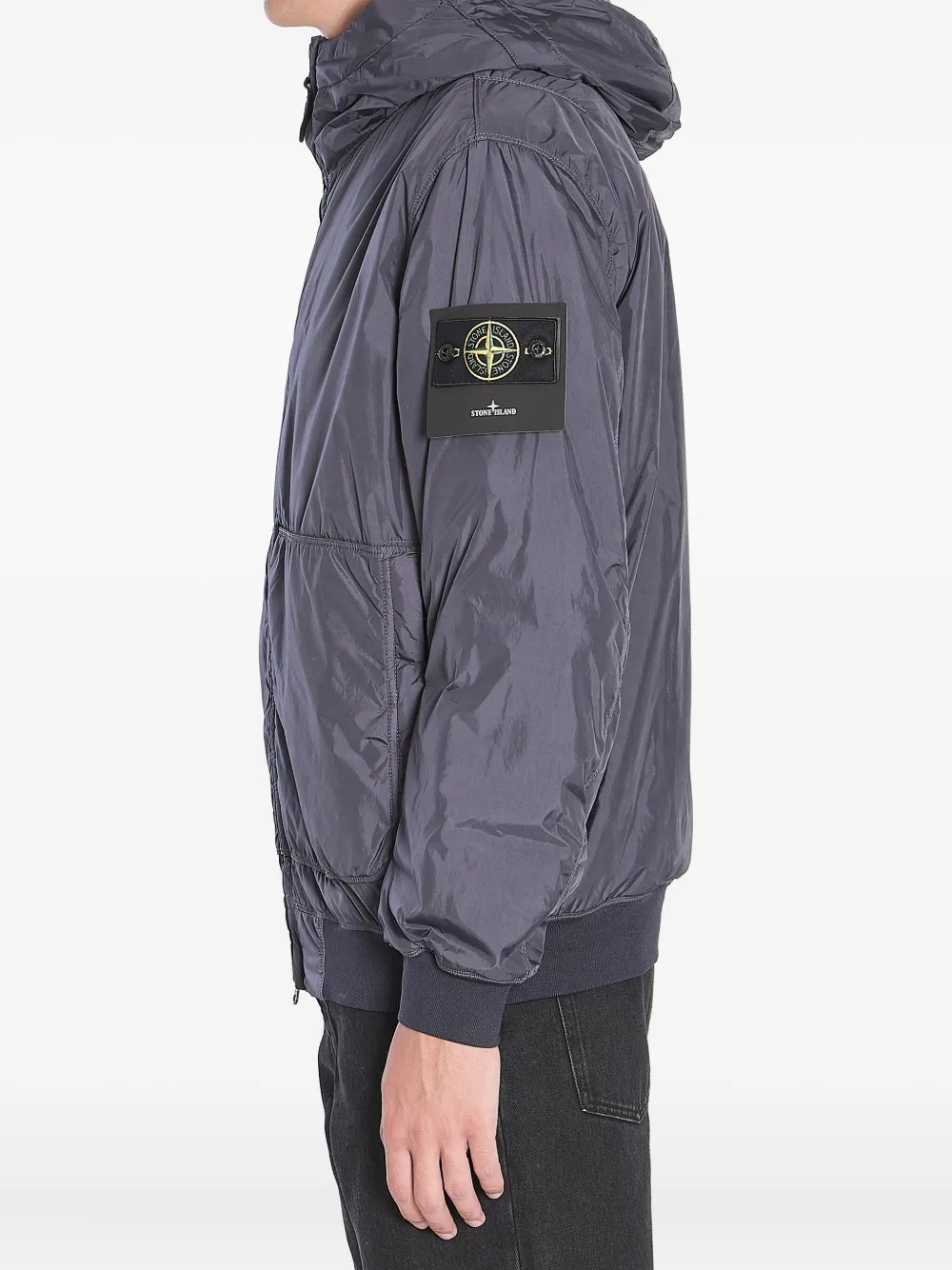 Stone Island Crinkle Reps padded jacket Blauw