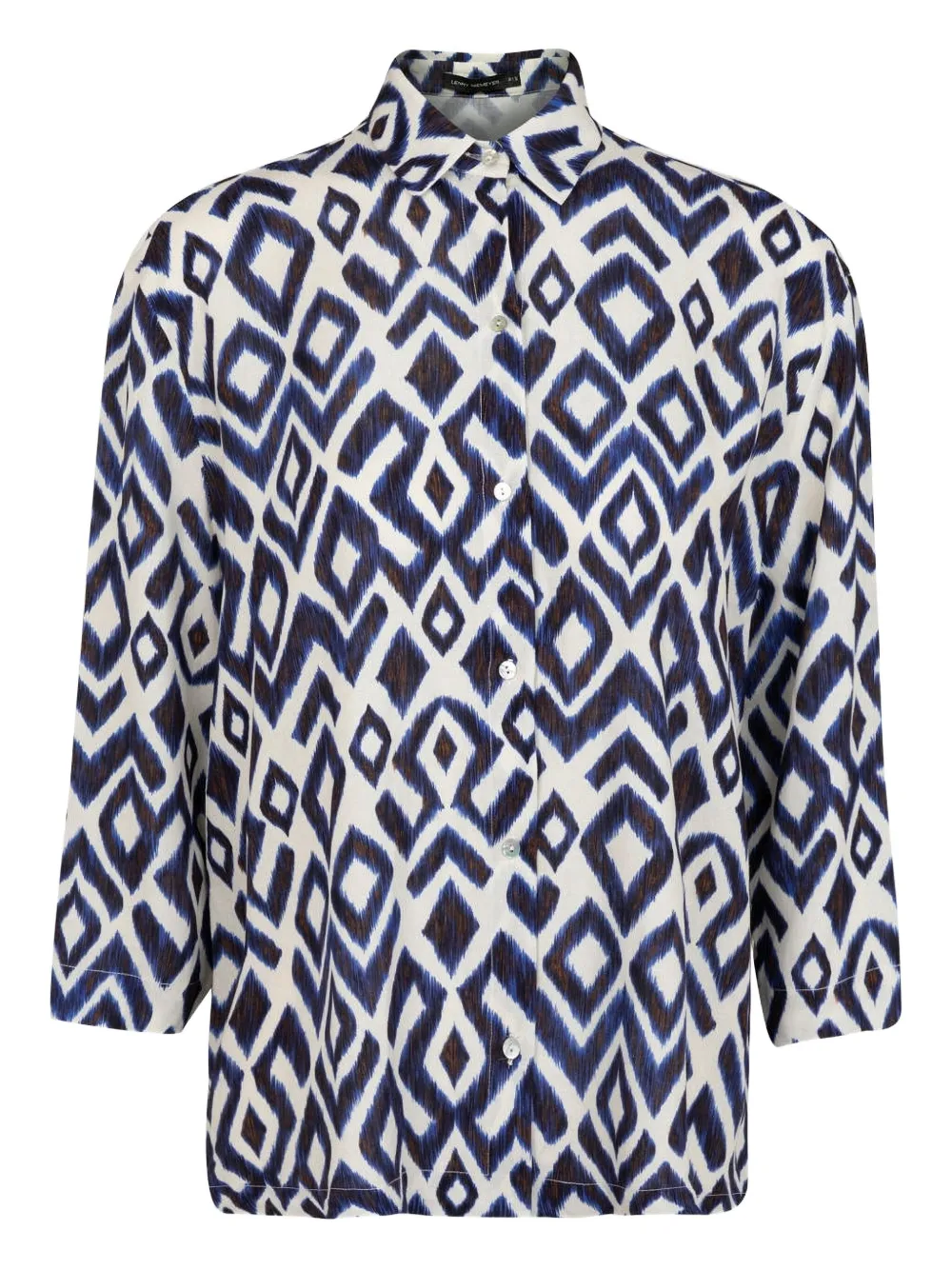 Lenny Niemeyer Camicia con stampa geometrica - Blu