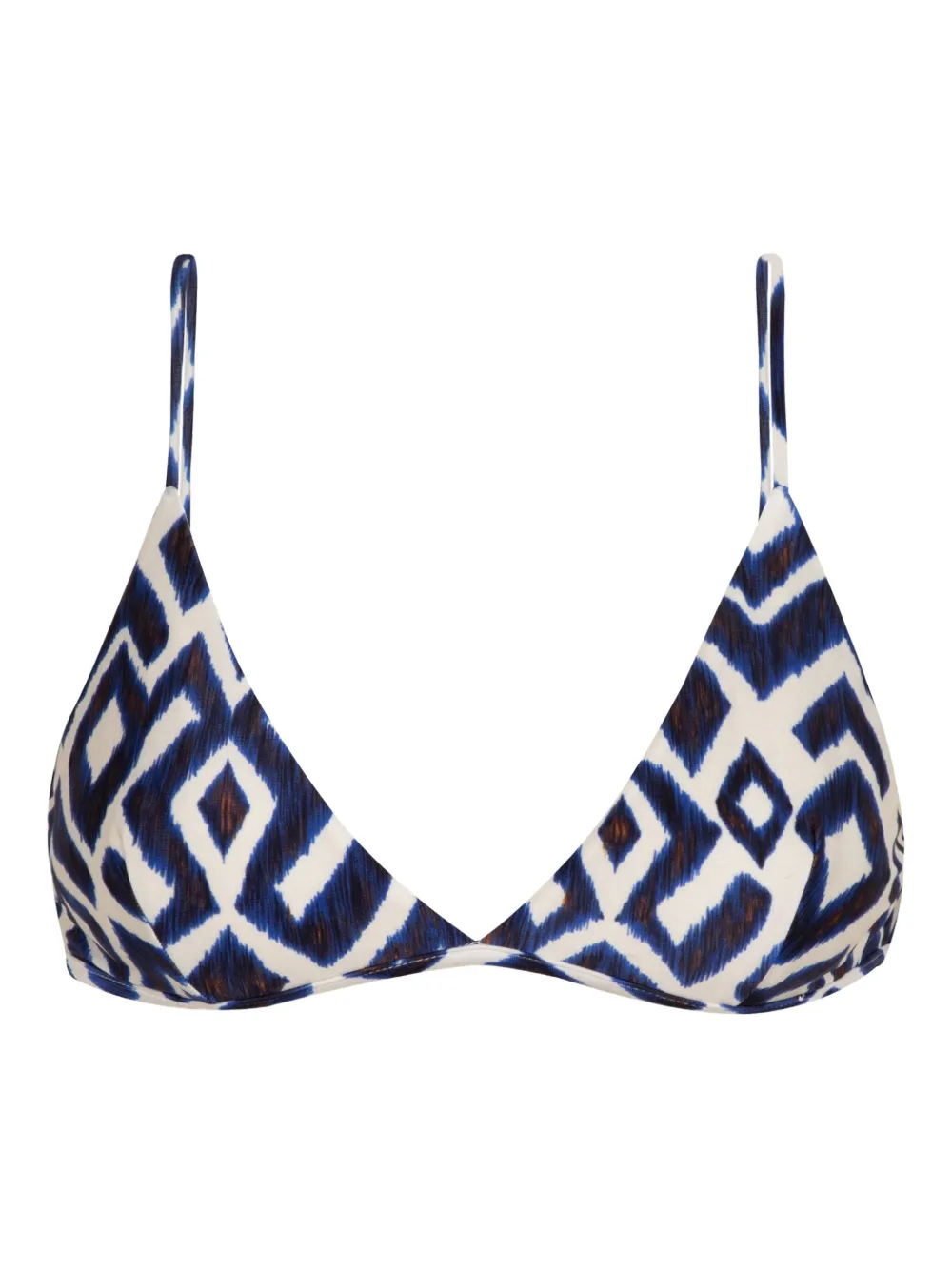 Lenny Niemeyer Top bikini a triangolo - Blu