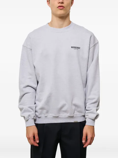 Represent logo long-sleeved sweatshirt