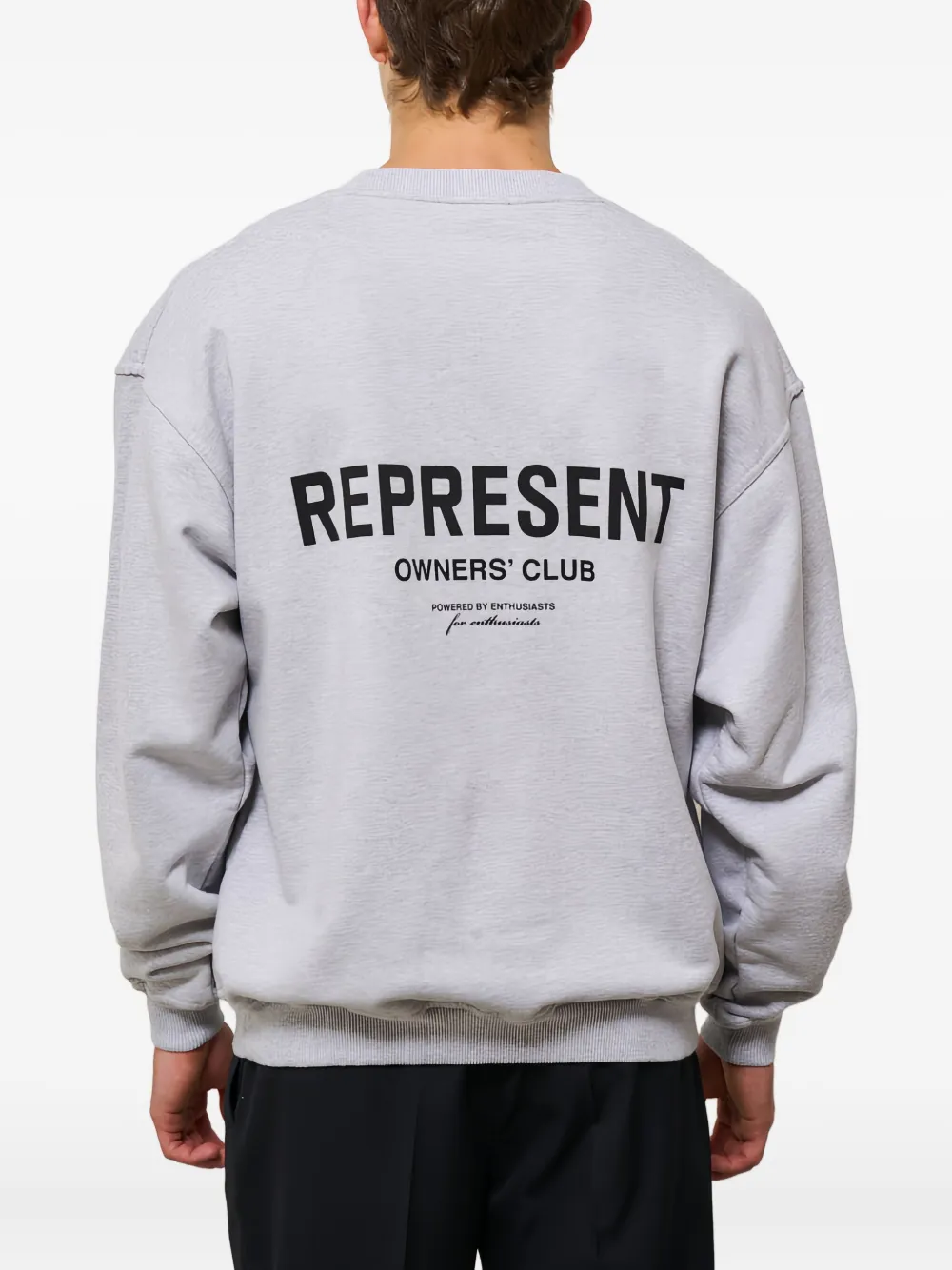 Represent Sweater met logo Grijs