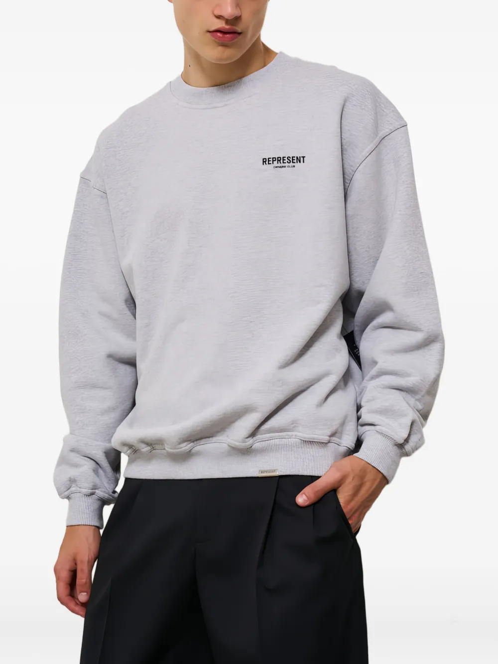 Represent Sweater met logo Grijs