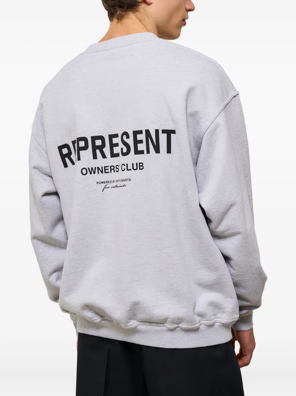 Represent Sweater met logo Grijs