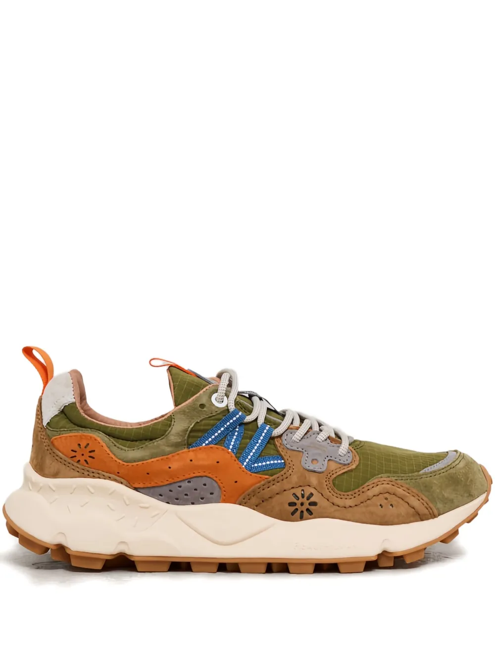FLOWER MONTAIN Yamano 3 suede sneakers Green