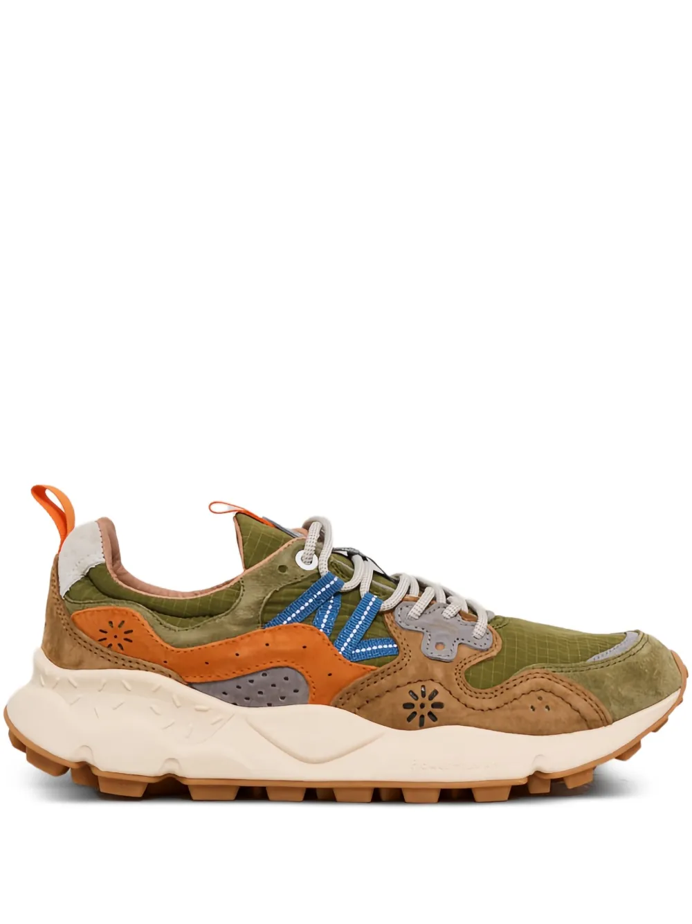 FLOWER MONTAIN Yamano 3 suede sneakers Green