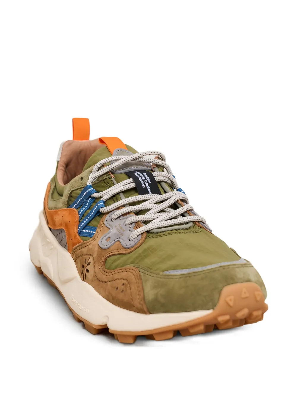 FLOWER MONTAIN Yamano 3 suede sneakers Green