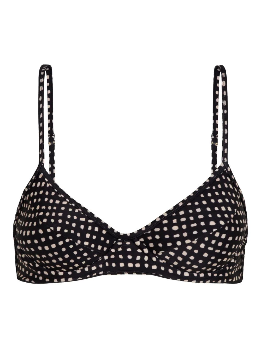 Lenny Niemeyer Top bikini con stampa - Nero