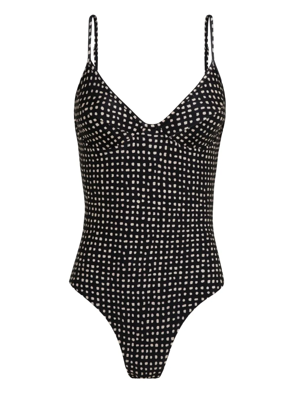 Lenny Niemeyer Badeanzug mit Punkte-Print - Schwarz