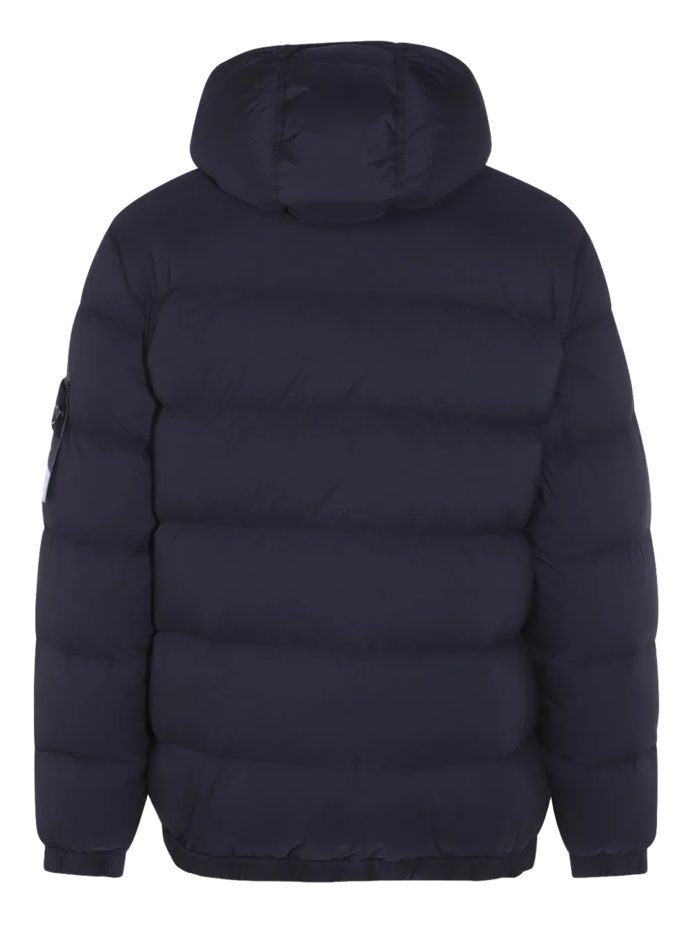 Stone Island Gewatteerde jas met capuchon Zwart