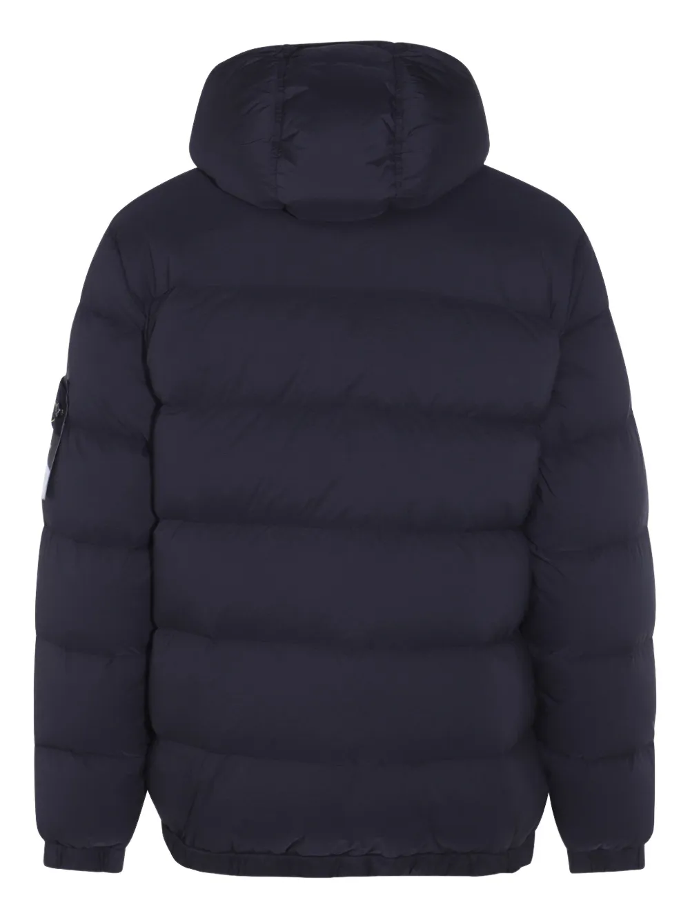 Stone Island Gewatteerde jas met capuchon Zwart