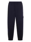 Stone Island patch-pocket cotton track pants - Blue