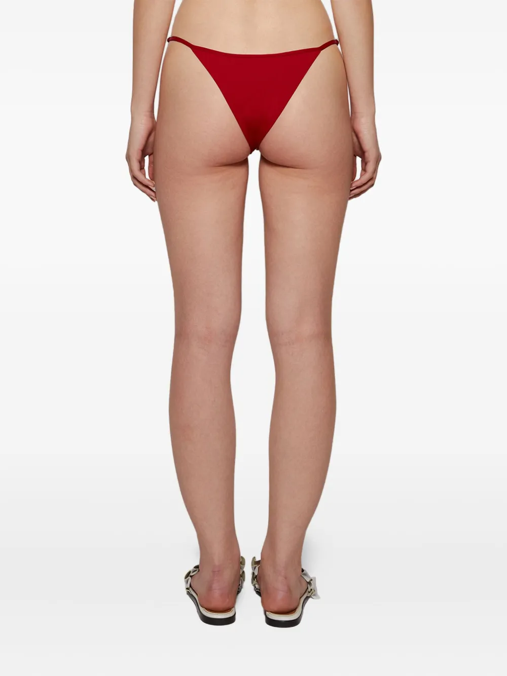 Tropic Of C Luna String Bikini Bottoms In Red