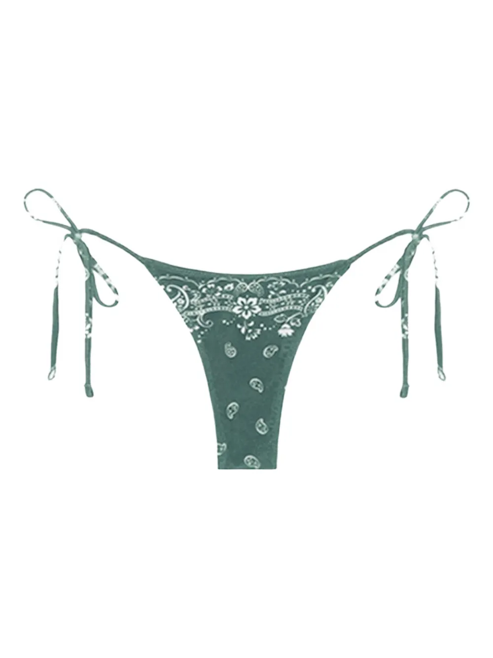 TROPIC OF C paisley-print tie-side bottoms | Green | Image 1