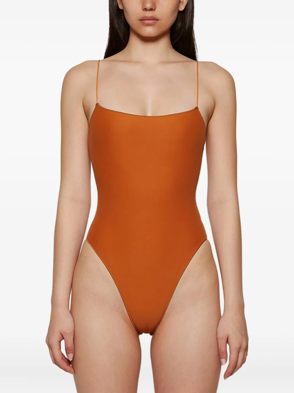 Tropic Of C The C Square-neck Swimsuit In Orange