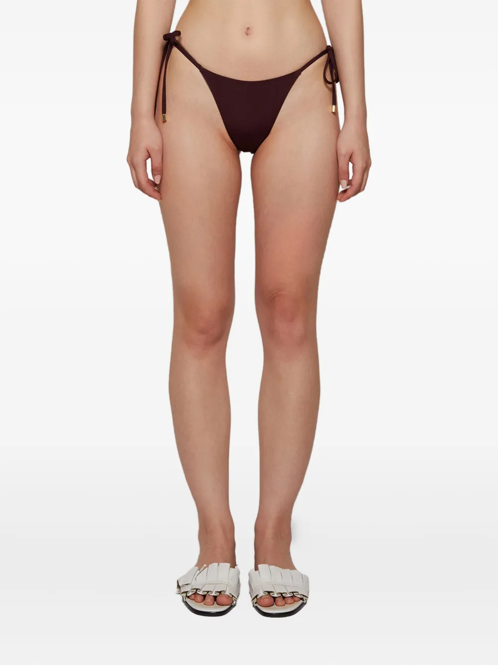 Tropic Of C Tie-side Bikini Bottoms In Brown