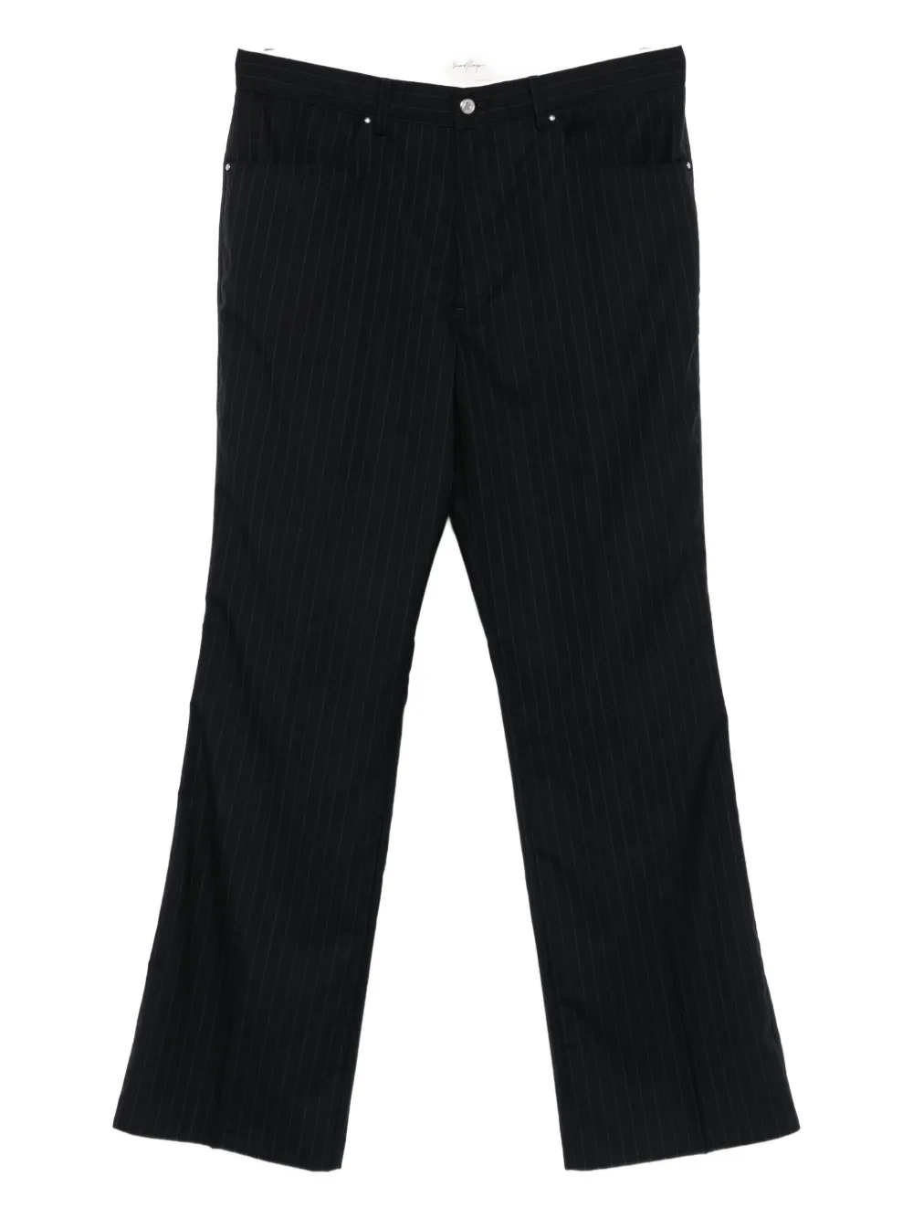 Second/Layer pinstripe trousers | Black | Image 1