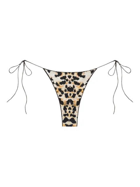 TROPIC OF C tie-side animal-print bottoms