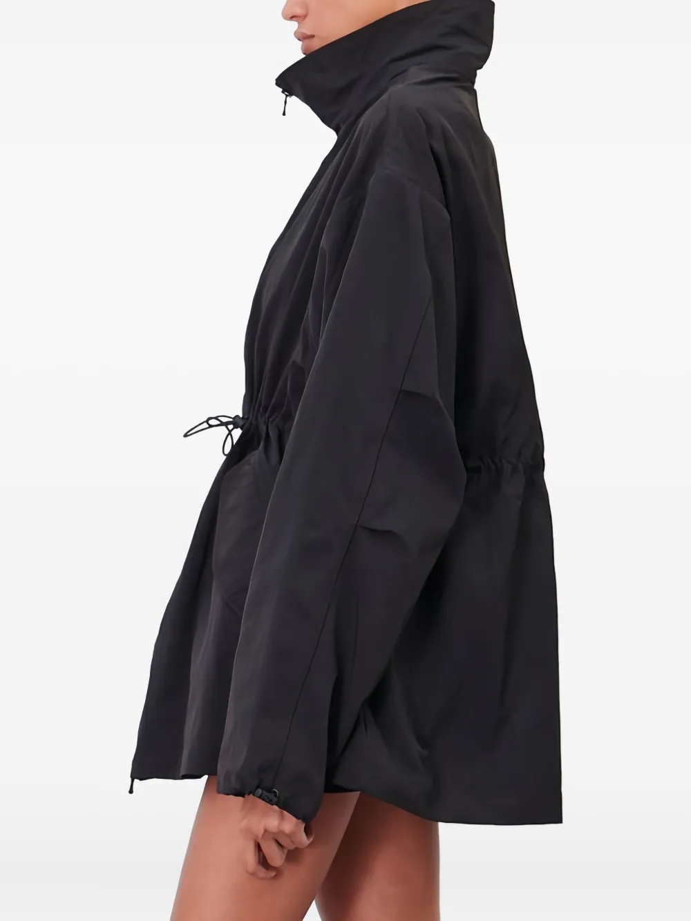 Wardrobe.nyc Rhw Crop Anorak Jacket In Black