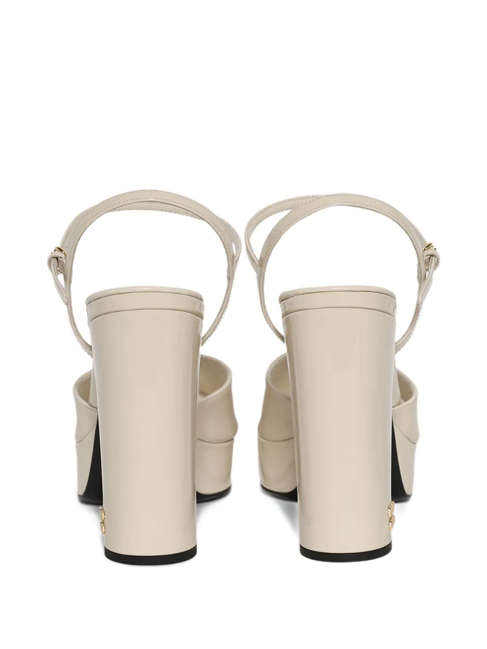 Miu Miu 135mm Platform Peep-toe Sandals In White