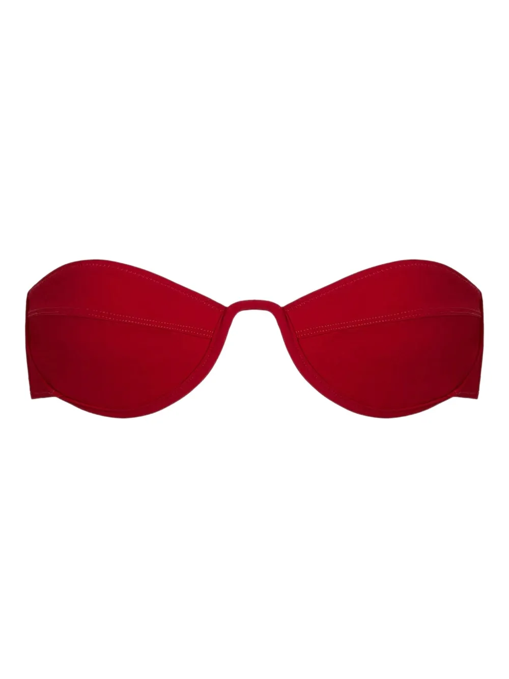 TROPIC OF C Mariel strapless bikini top | Red | Image 1