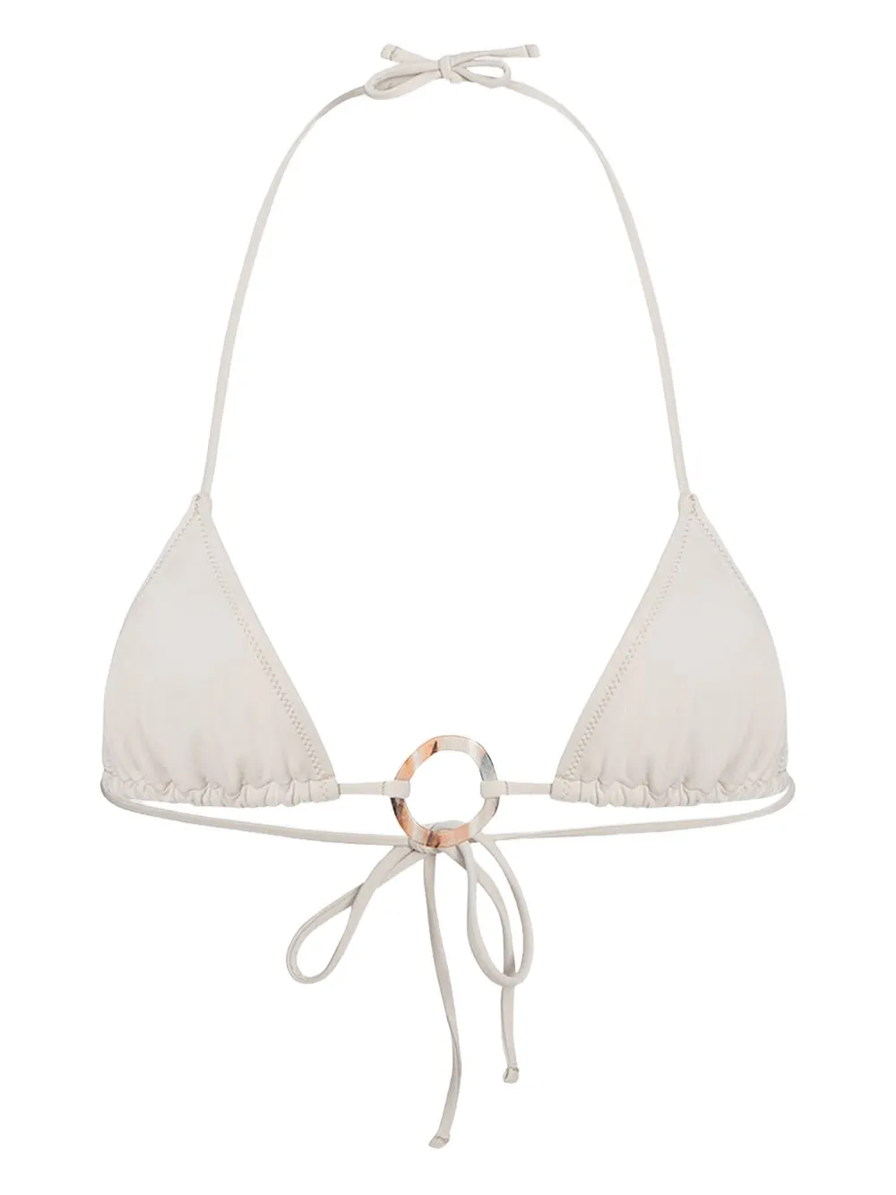 TROPIC OF C ring-detail triangle bikini top | Grey | Image 1