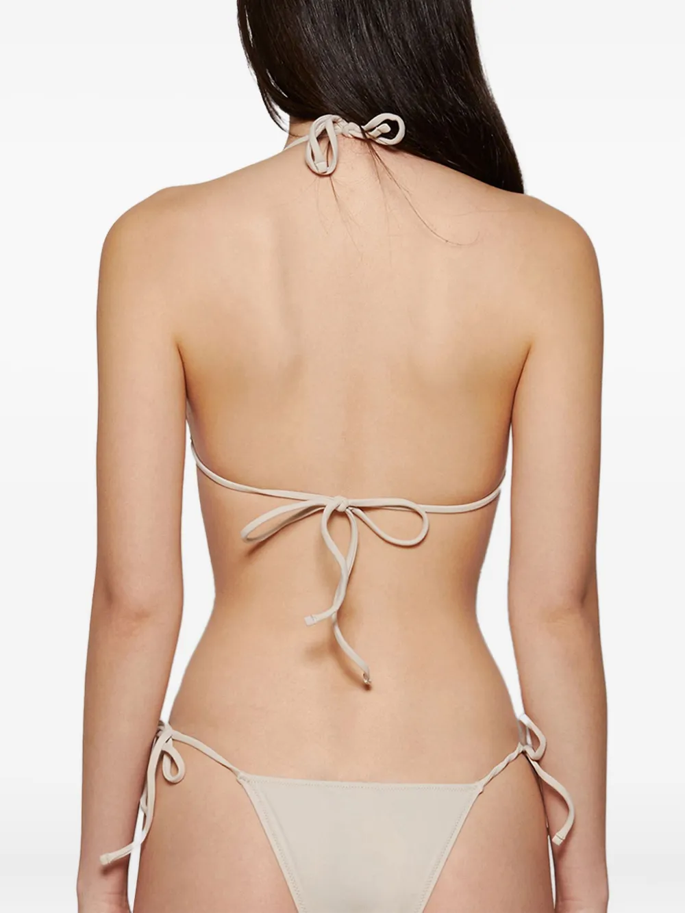 Tropic Of C Ring-detail Triangle Bikini Top In White