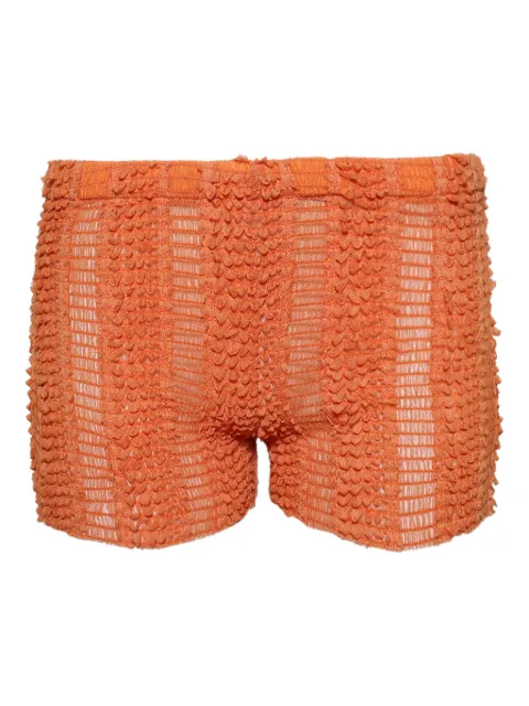 Roberta Einer smocked ruffled shorts