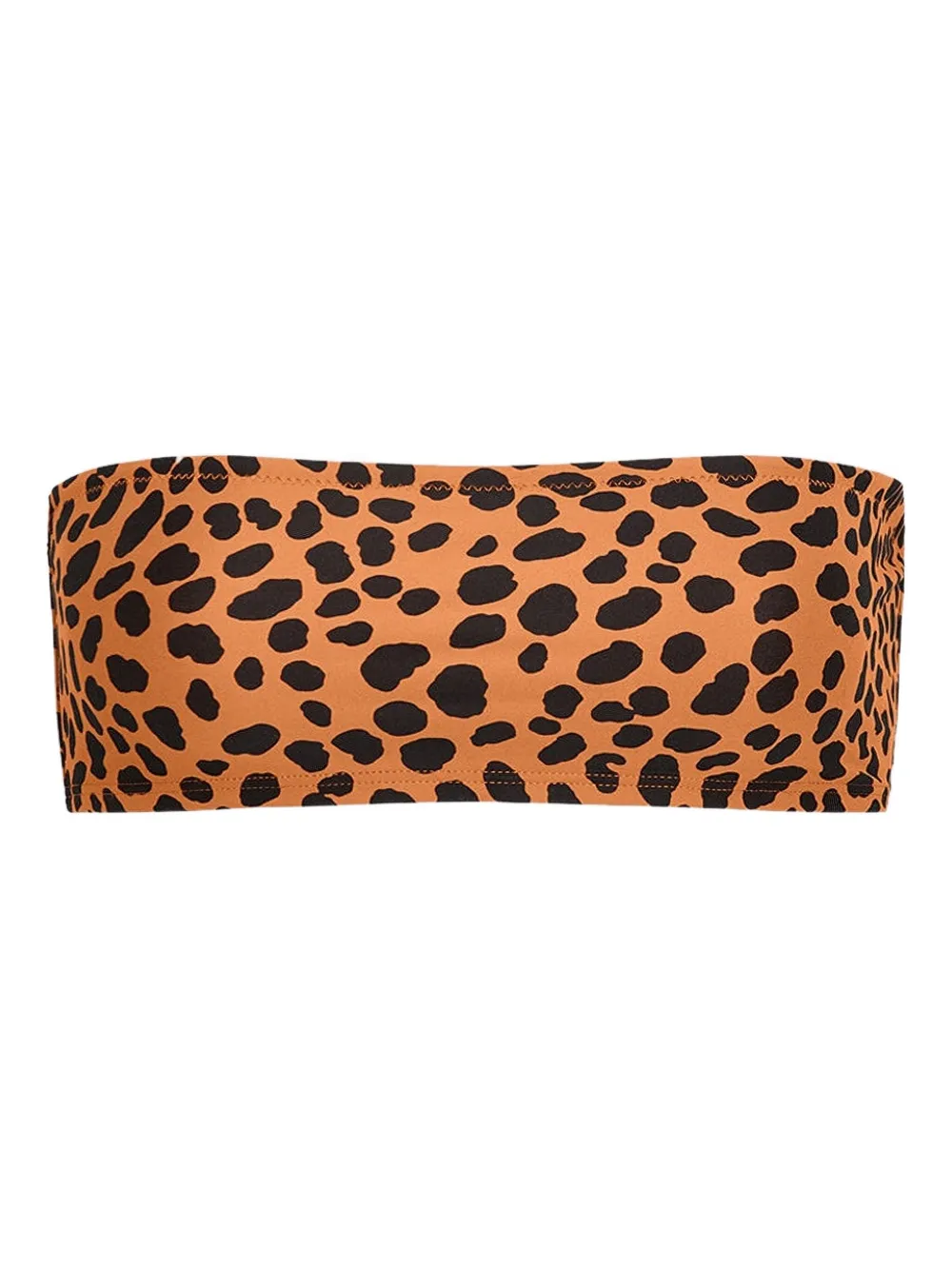 TROPIC OF C animal-print strapless top | Orange | Image 1