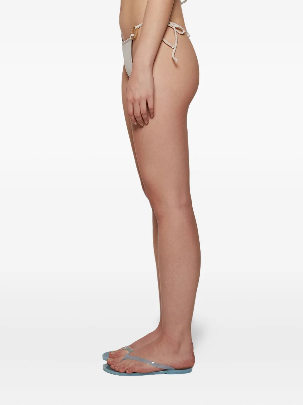 Tropic Of C Ring-detail Bikini Bottom In White