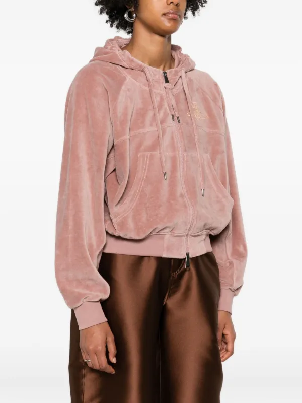 Vivienne Westwood オーブリピート ベロアジップブルゾン Vivienne Westwood オーブリピート ベロアジップブルゾン