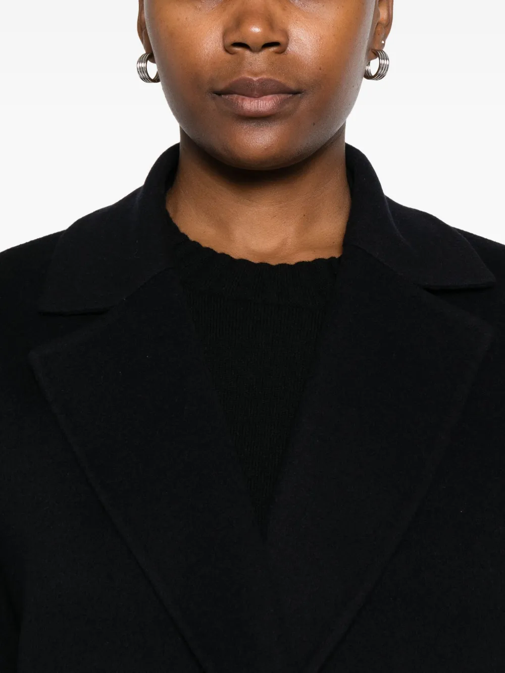 Fabiana Filippi Jas met revers Blauw