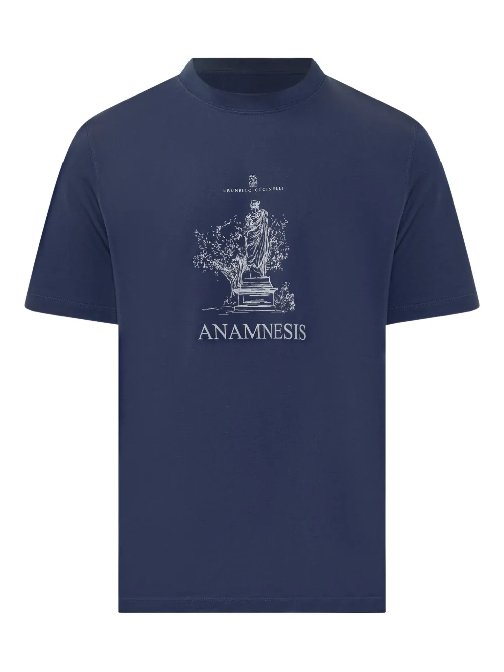 Brunello Cucinelli Anamnesis print T-shirt Blauw