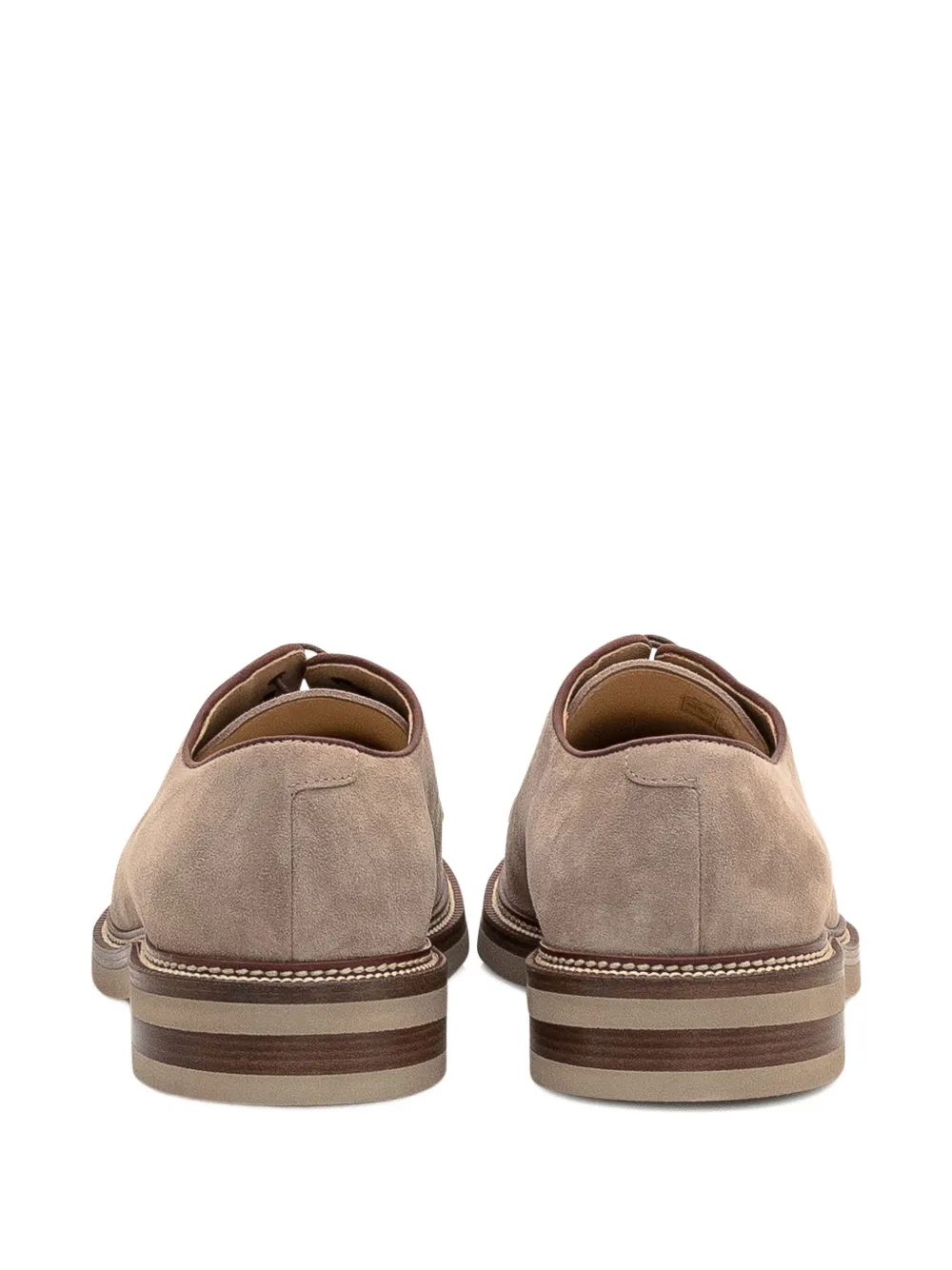 Brunello Cucinelli suede lace-up shoes Neutrals