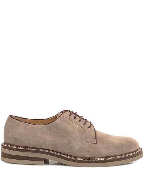 Brunello Cucinelli suede lace-up shoes