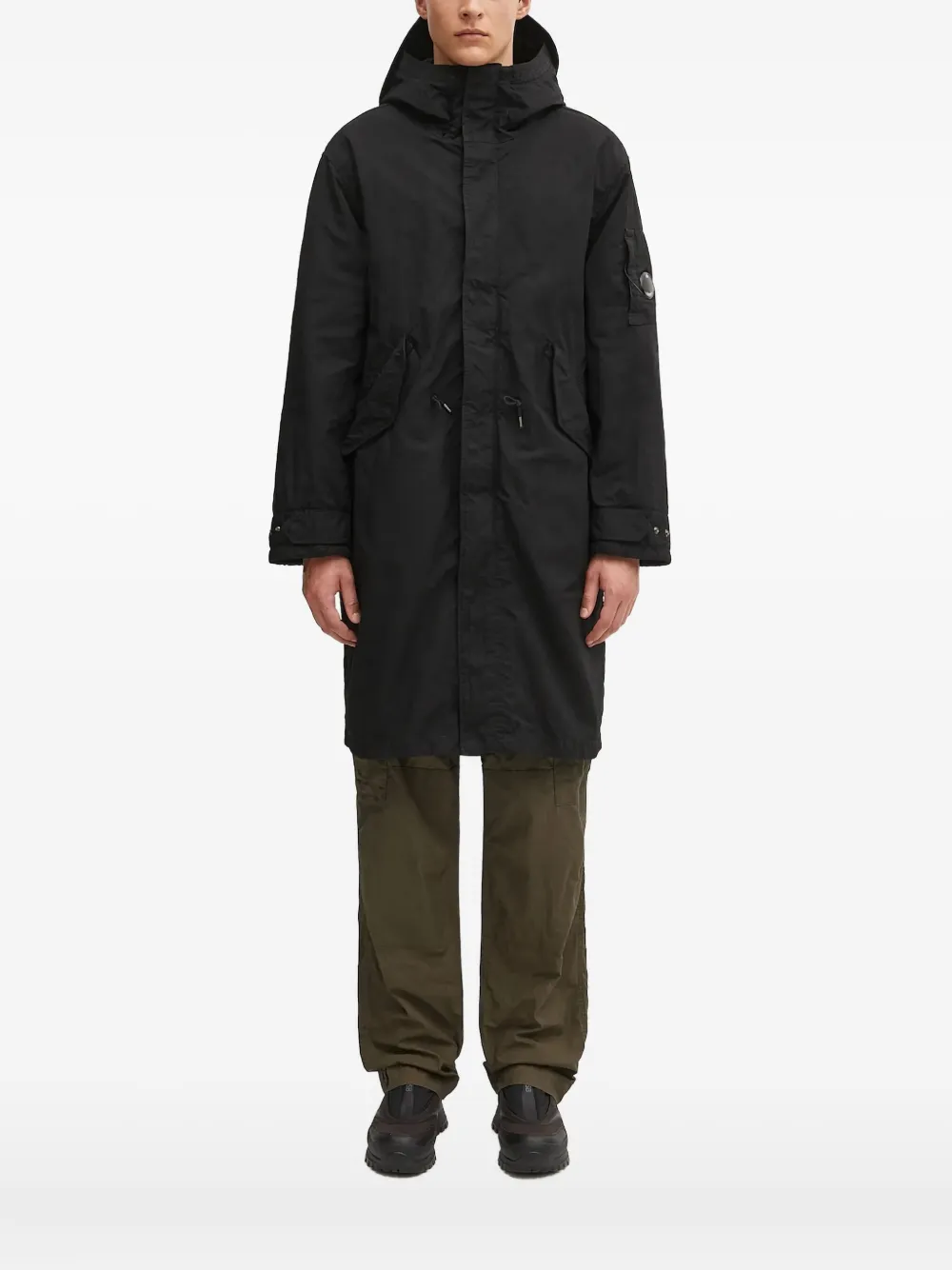 C.P. Company hooded coat | Black | Image 1
