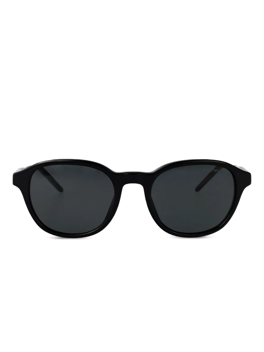 Emporio Armani Acetate zonnebril met rond montuur Zwart