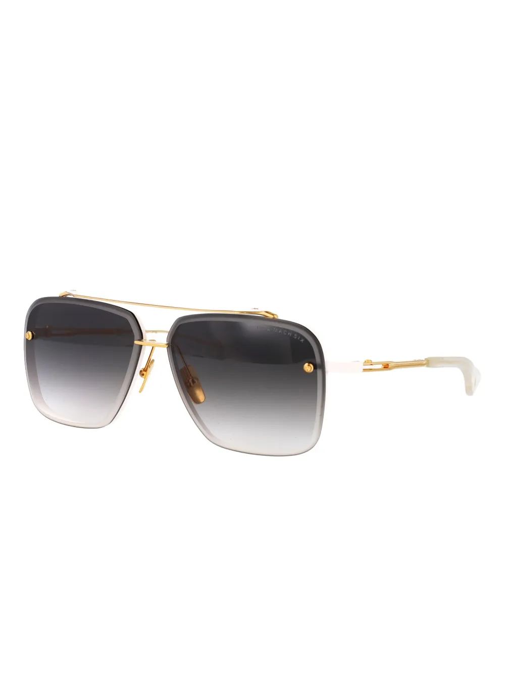 Dita Eyewear Mach-Six zonnebril met vierkant montuur Goud