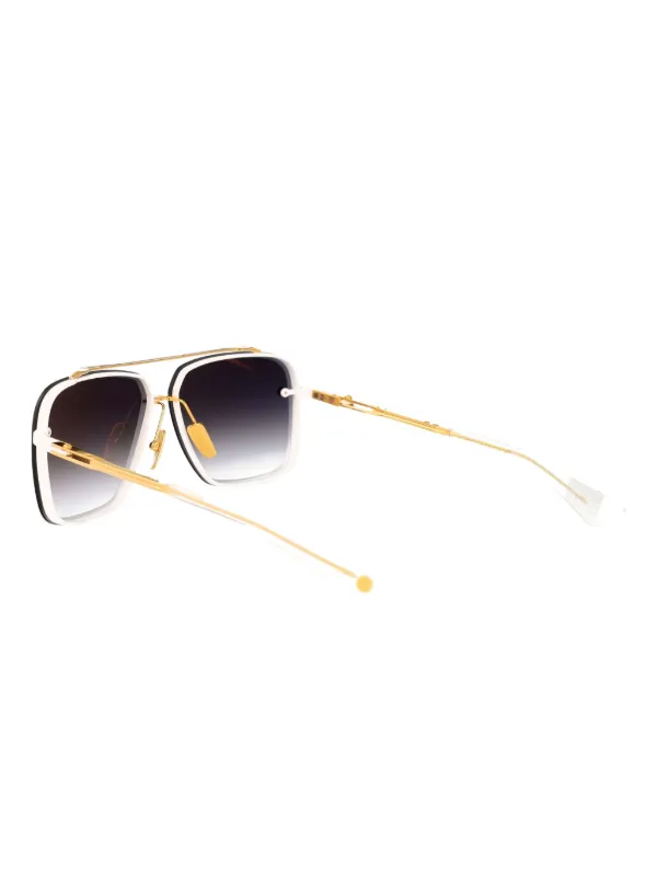 Dita Eyewear Mach-six Square Sunglasses | Gold | FARFETCH PL