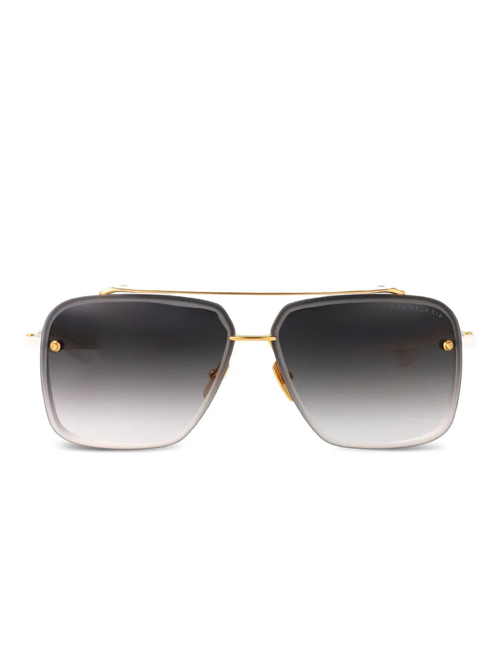 Dita Eyewear Mach-six square sunglasses - ゴールドトーン Dita Eyewear Mach-six square sunglasses - ゴールドトーン