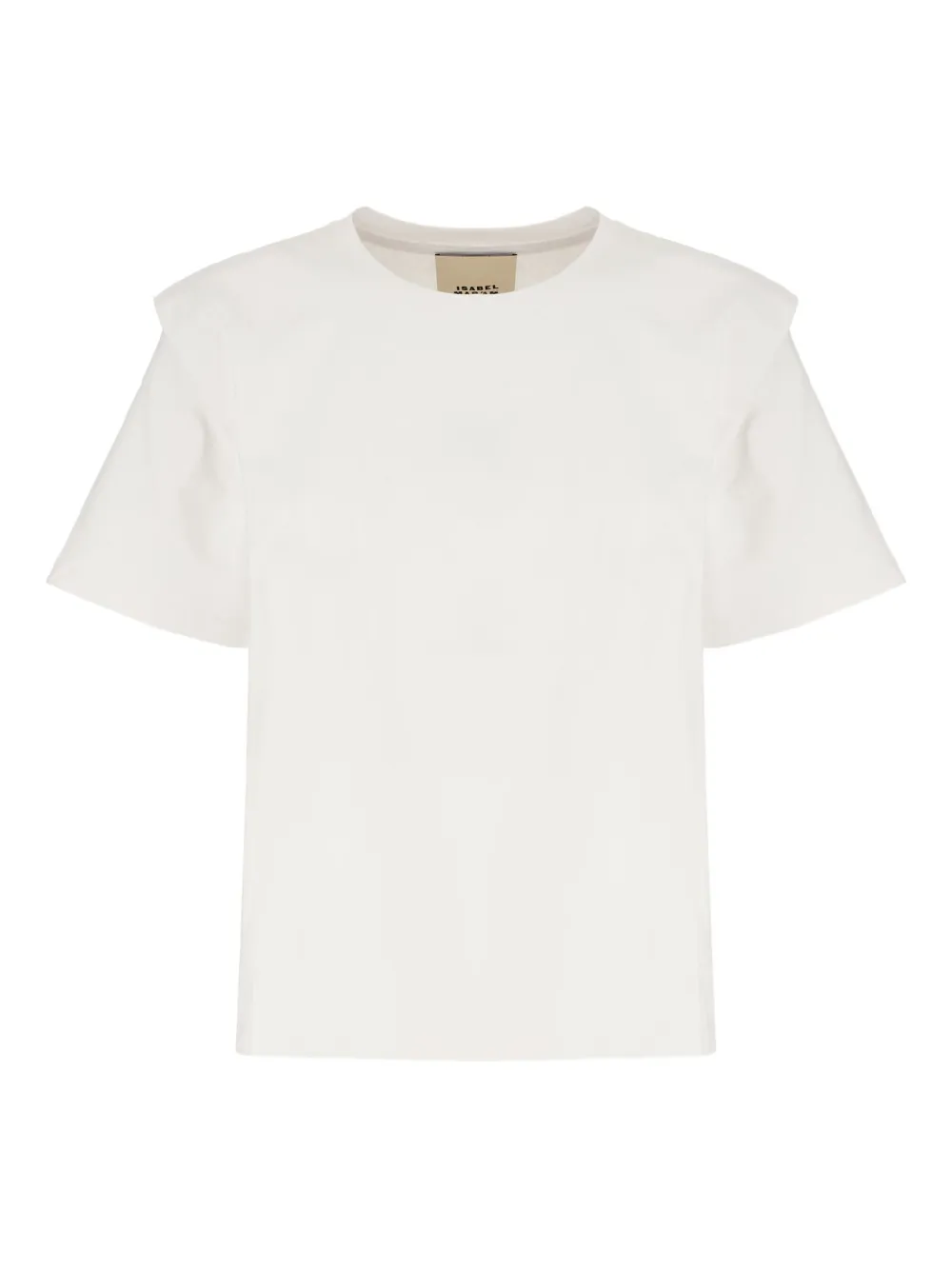 ISABEL MARANT ruffled-shoulder T-shirt | White | Image 1
