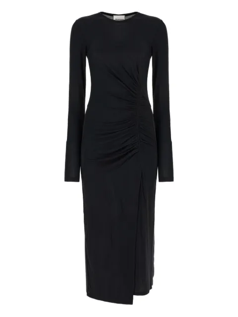 MARANT ÉTOILE gathered long-sleeve midi dress