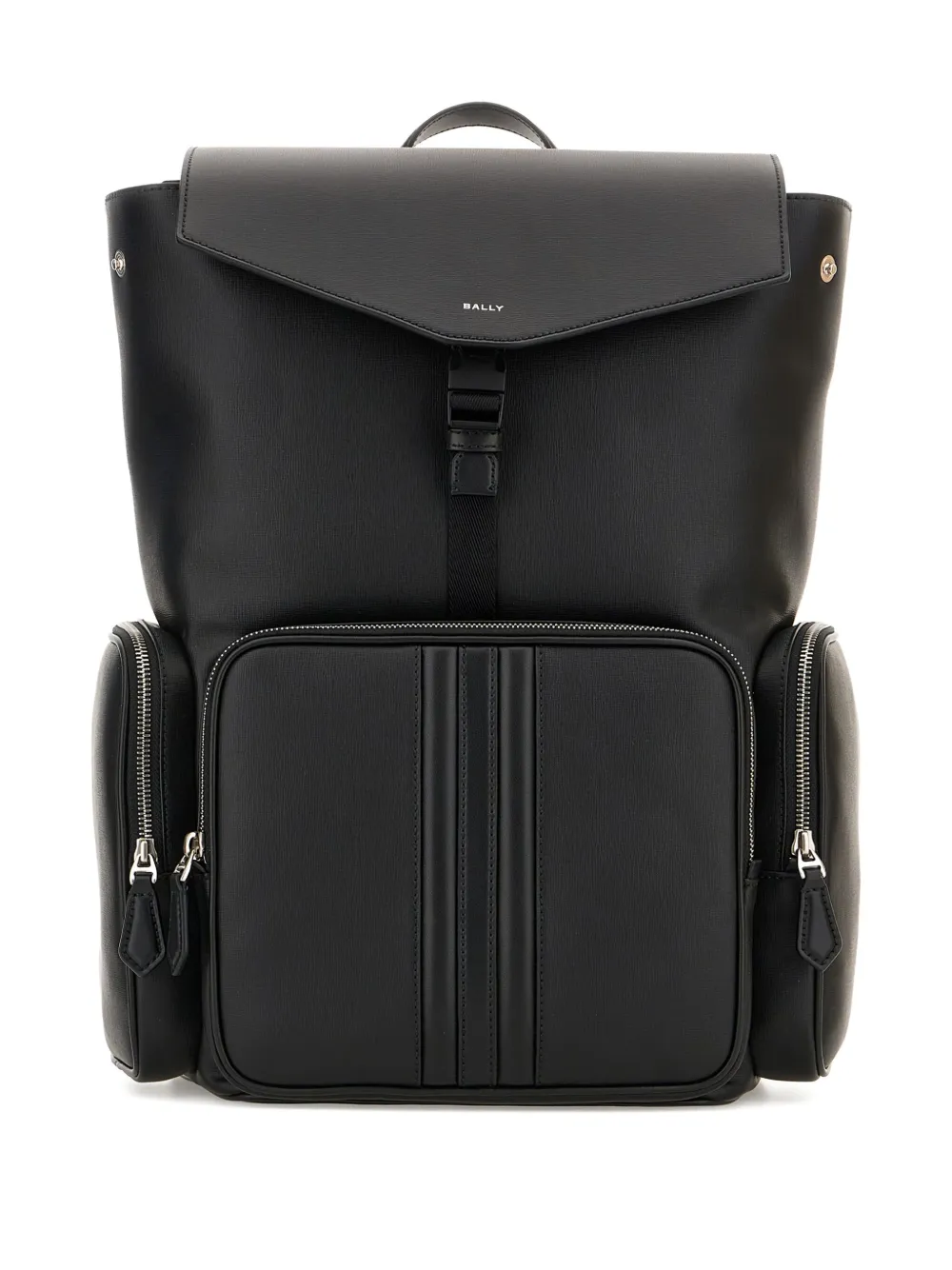 Bally Flap-pocket Backpack In Black