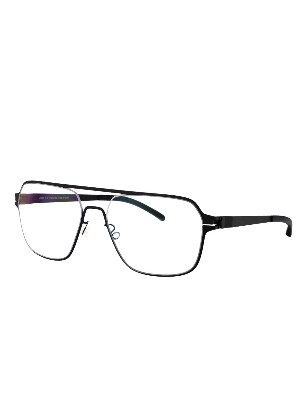 Mykita Phil bril met rechthoekig montuur Zwart