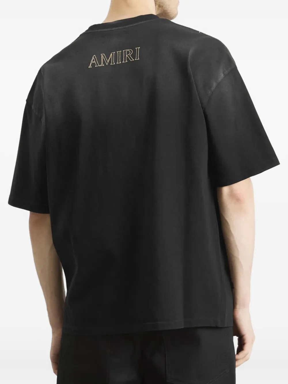 AMIRI MA Outline T-shirt met zak Zwart