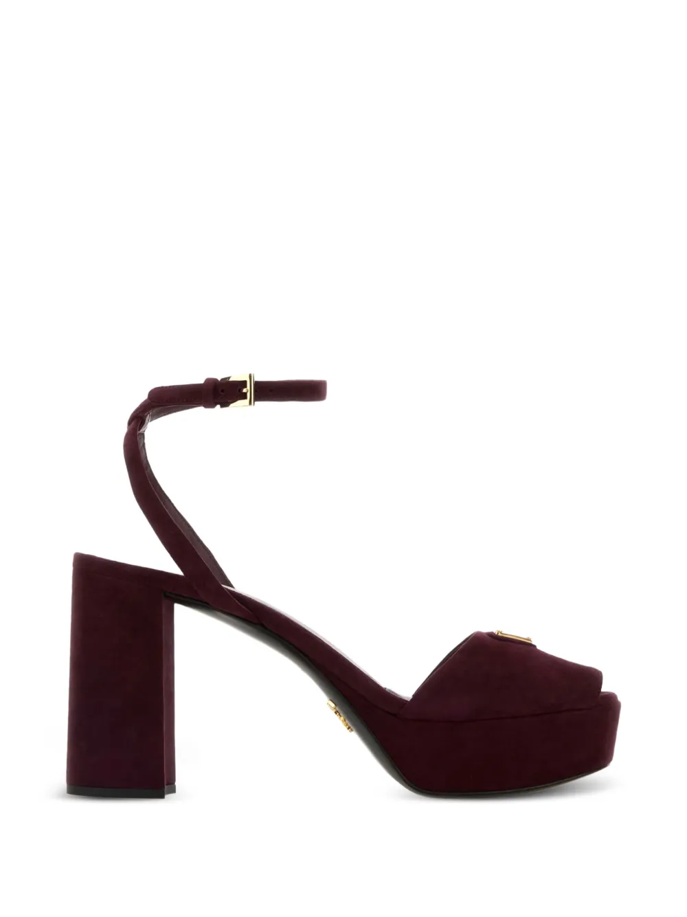 Prada 110 mm sandalen met plateauzool Rood
