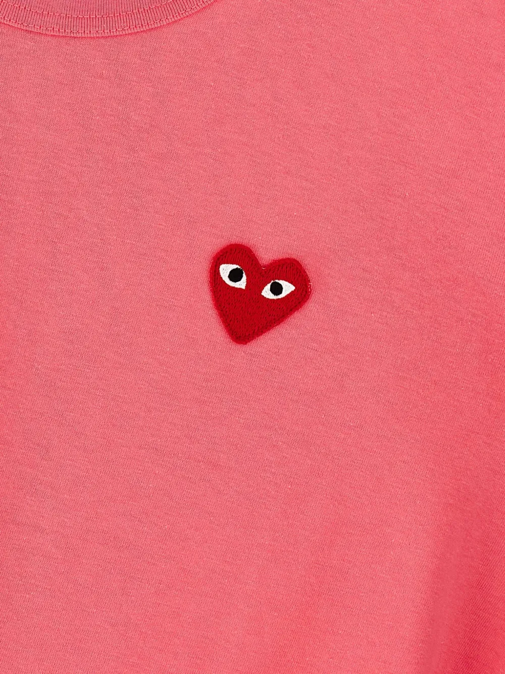 Comme Des Garçons Play T-shirt met hartpatch Roze